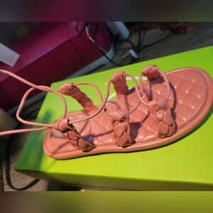 Sam Edelman NIB Womans Zariah Tie Sandal Clay Size 6